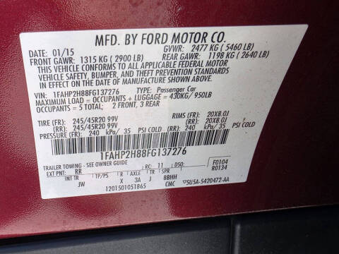 2015 Ford Taurus SEL