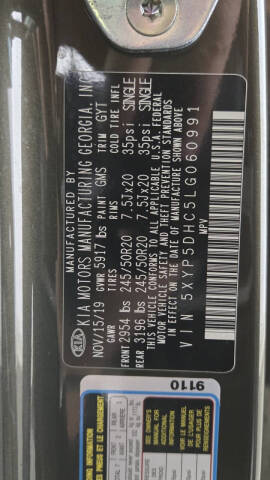 2020 Kia Telluride SX