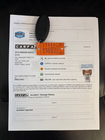 2013 Nissan Quest 3.5 S