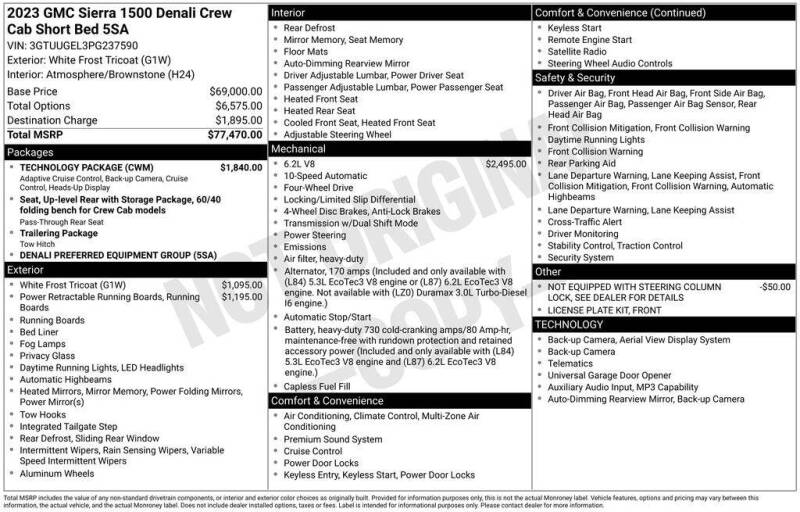 2023 GMC Sierra 1500