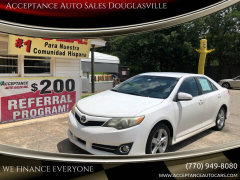 2012 Toyota Camry for sale at Acceptance Auto Sales Douglasville in Douglasville GA