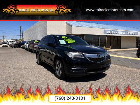 2014 Acura MDX for sale at Miracle Motor Cars Inc. in Victorville CA