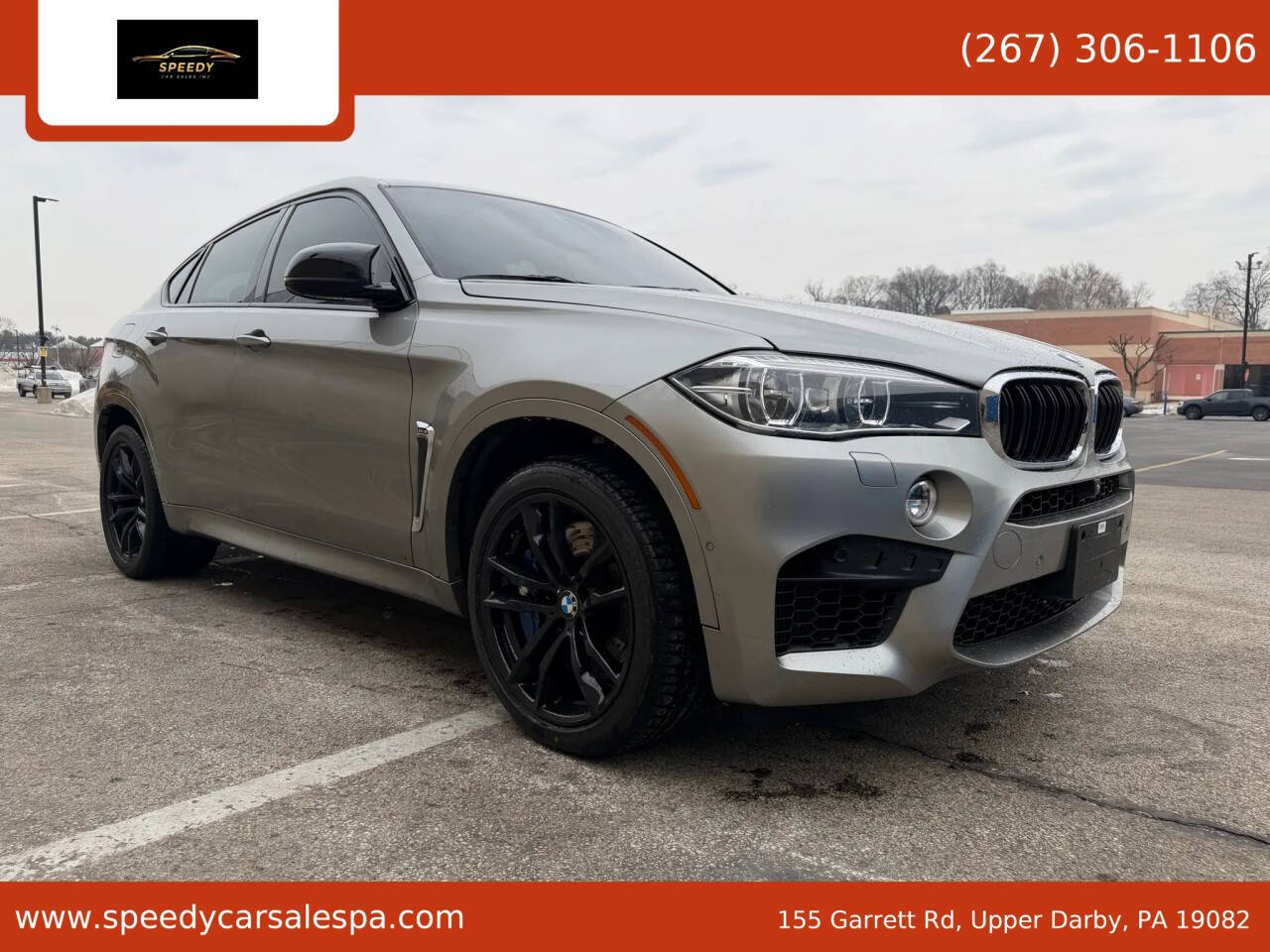 Gray 2017 BMW X6 M Base AWD 4dr SUV 1