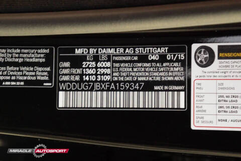 2015 Mercedes-Benz S-Class S 63 AMG