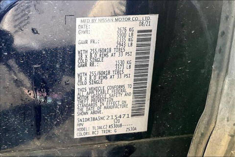 2022 Nissan Pathfinder SV