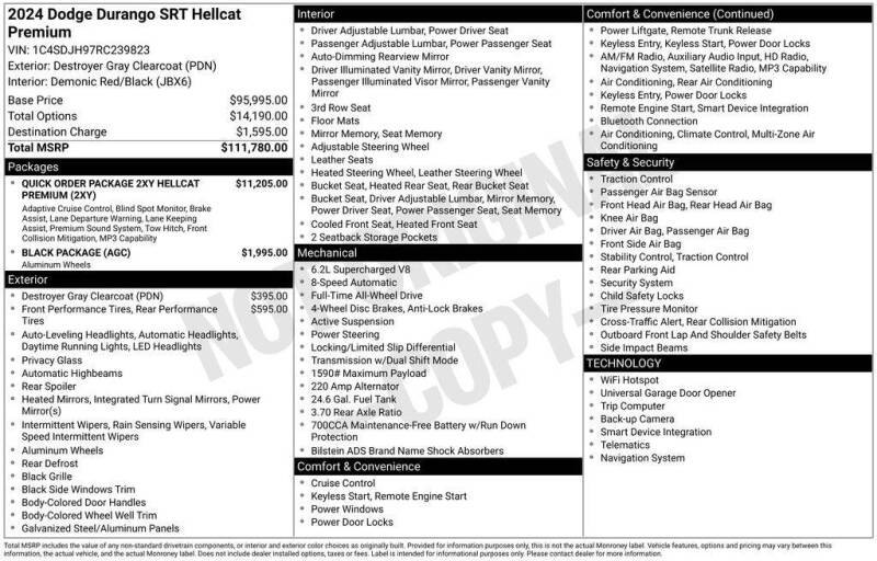 2024 Dodge Durango SRT Hellcat