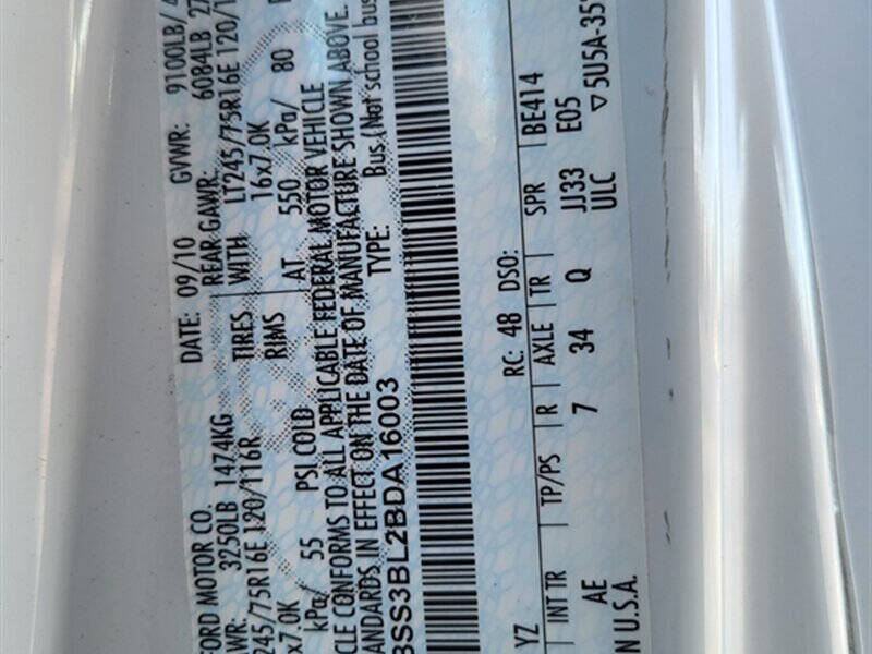 2011 Ford E-Series E-350 SD XL