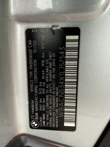 2001 BMW Z3 3.0i