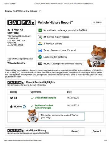 2011 Audi A8 quattro