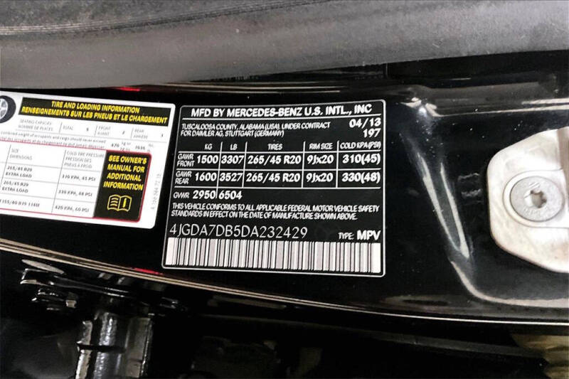 2013 Mercedes-Benz M-Class ML 550