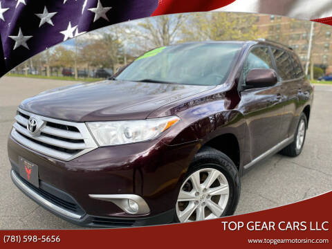 2012 Toyota Highlander for sale at Top Gear Cars LLC in Lynn MA