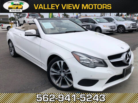 2014 Mercedes-Benz E-Class for sale at Valley View Motors in Whittier CA
