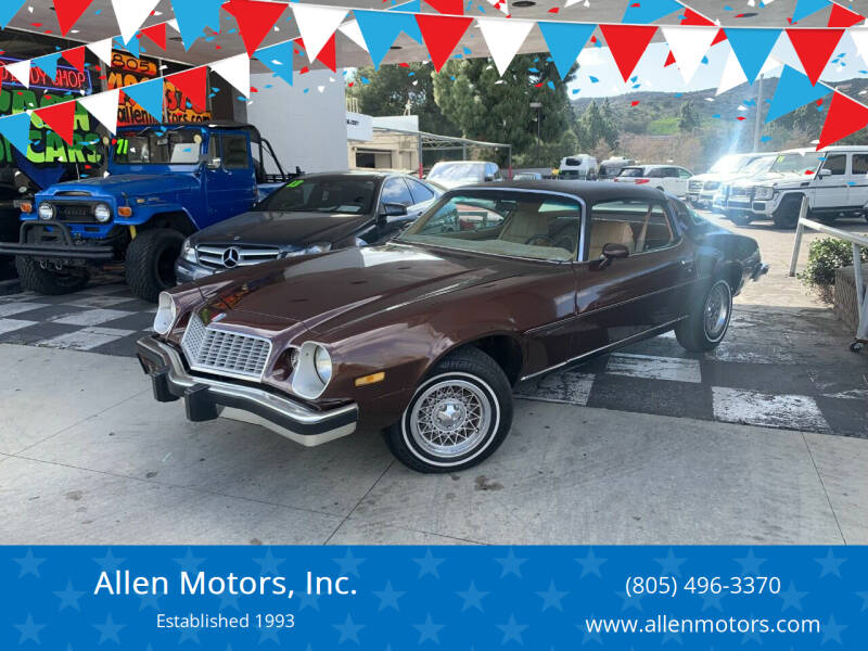1977 Chevrolet Camaro for sale at Allen Motors, Inc. in Thousand Oaks CA