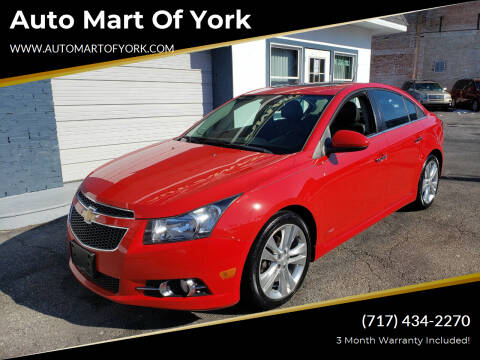 2012 Chevrolet Cruze for sale at Auto Mart Of York in York PA