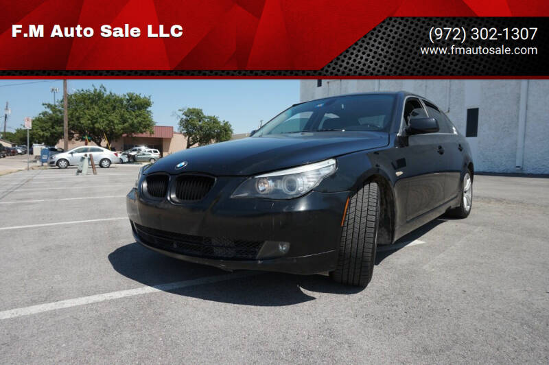 2009 BMW 5 Series for sale at F.M Auto Sale LLC in Dallas TX