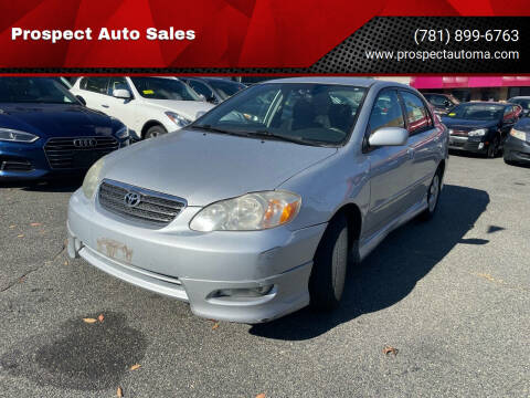 2007 Toyota Corolla for sale at Prospect Auto Sales in Waltham MA