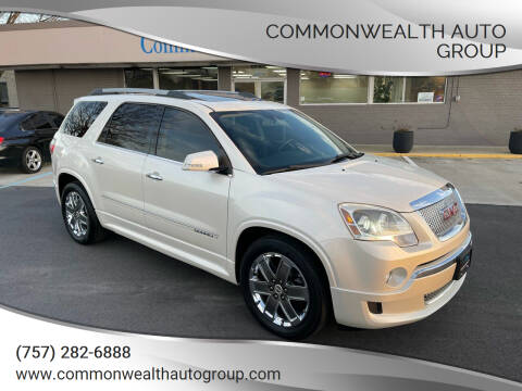 2011 GMC Acadia for sale at Commonwealth Auto Group in Virginia Beach VA