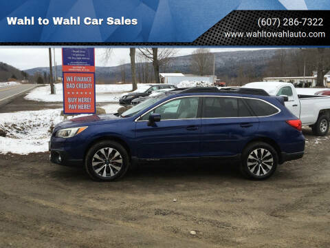 2015 Subaru Outback for sale at Wahl to Wahl Car Sales in Cooperstown NY