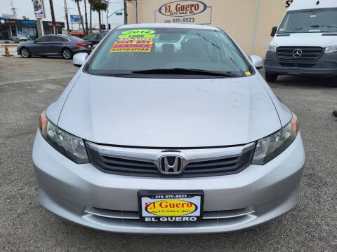 2012 Honda Civic for sale at El Guero Auto Sale in Hawthorne CA
