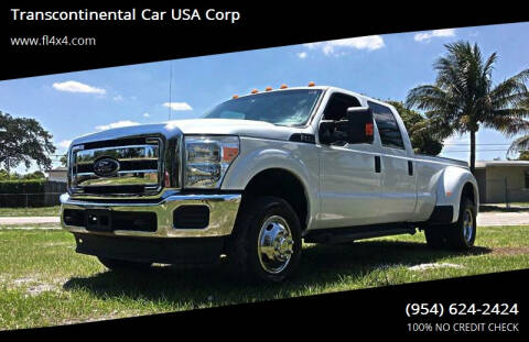 2014 Ford F-350 Super Duty for sale at Transcontinental Car USA Corp in Fort Lauderdale FL