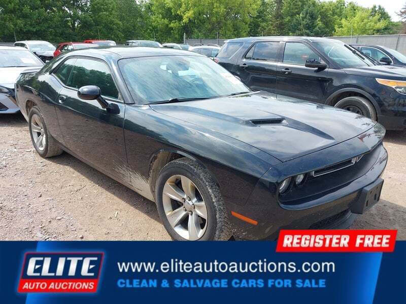 Black 2016 Dodge Challenger SXT SXT 2dr Coupe 1