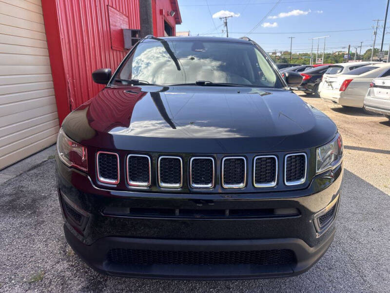 Used 2021 Jeep Compass Sport with VIN 3C4NJDAB7MT547818 for sale in Garland, TX