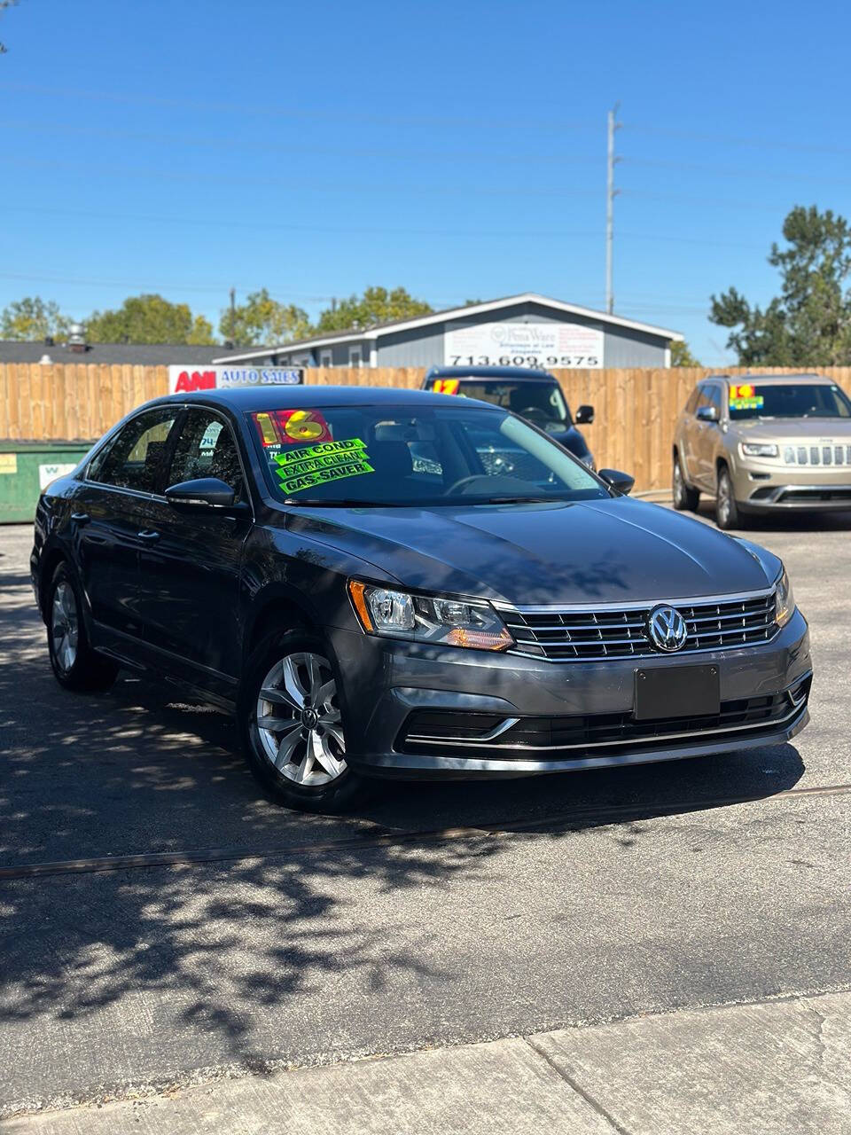 2016 Volkswagen Passat for sale at ANJ AUTO SALES in Houston, TX