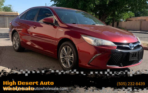 2017 Toyota Camry Hybrid for sale at High Desert Auto Wholesale in Albuquerque NM