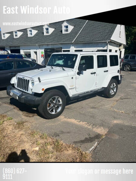 2015 Jeep Wrangler Unlimited for sale at East Windsor Auto in East Windsor CT