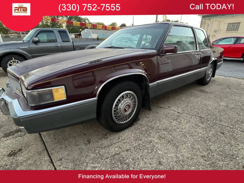 1989 Cadillac DeVille for sale at RT Barrett Auto Sales LLC in Austintown OH