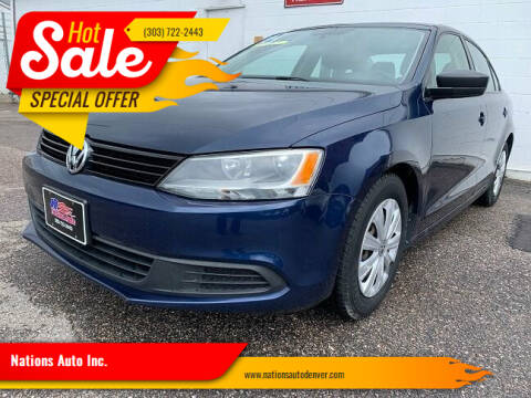 2012 Volkswagen Jetta for sale at Nations Auto Inc. in Denver CO