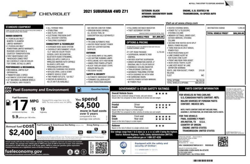 2021 Chevrolet Suburban Z71