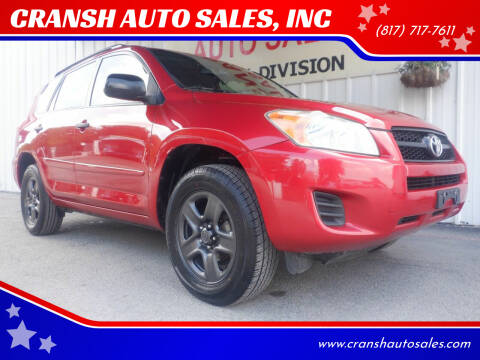 2012 Toyota RAV4 for sale at CRANSH AUTO SALES, INC in Arlington TX