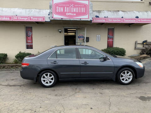 2004 Honda Accord for sale at SUN AUTOMOTIVE in Greensboro NC