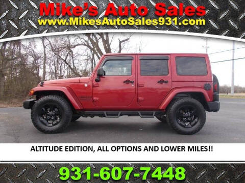 2012 Jeep Wrangler Unlimited for sale at Mike's Auto Sales in Shelbyville TN