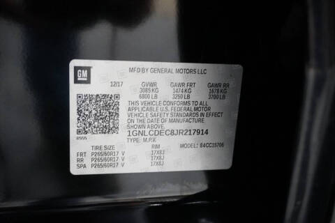 2018 Chevrolet Tahoe Police