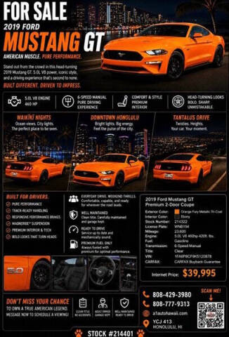 2019 Ford Mustang GT Premium