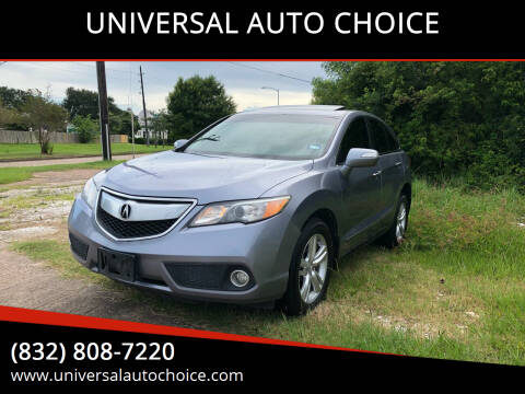 2013 Acura RDX for sale at UNIVERSAL AUTO CHOICE in Houston TX