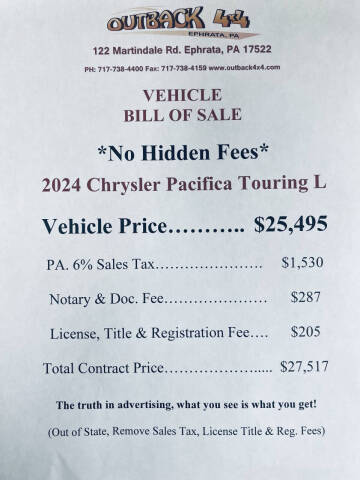 2024 Chrysler Pacifica Touring L