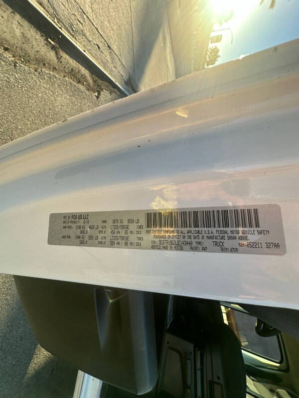 2018 RAM ProMaster 1500 136 WB