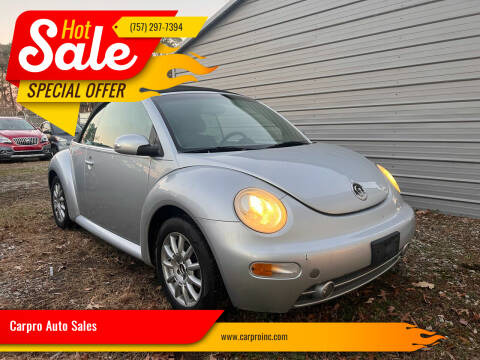 2005 Volkswagen New Beetle Convertible for sale at Carpro Auto Sales in Chesapeake VA