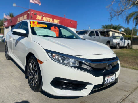 2017 Honda Civic for sale at 3K Auto in Escondido CA