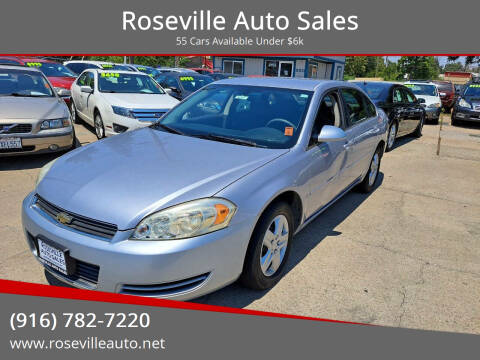 2006 Chevrolet Impala for sale at Roseville Auto Sales in Roseville CA