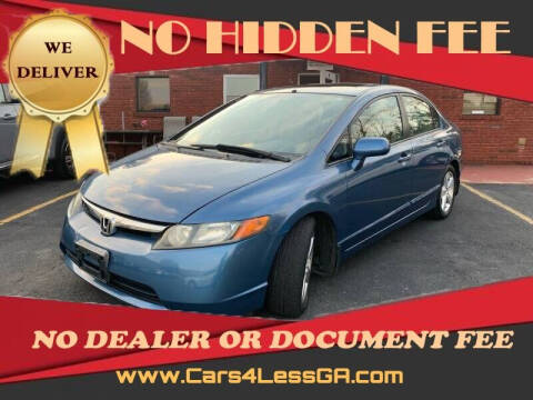 2007 Honda Civic for sale at Cars4Less GA in Alpharetta GA