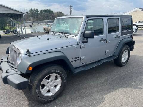 2015 Jeep Wrangler Unlimited for sale at ROUTE 21 AUTO SALES in Uniontown PA
