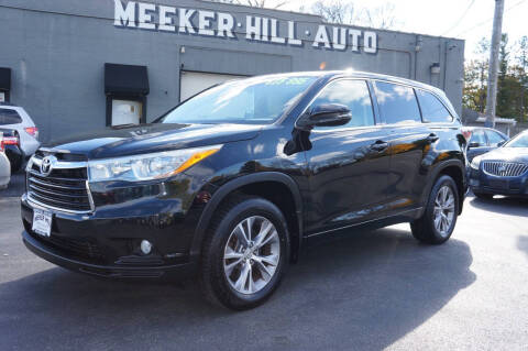 2015 Toyota Highlander for sale at Meeker Hill Auto Sales in Germantown WI