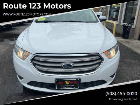 2014 Ford Taurus for sale at Route 123 Motors in Norton MA