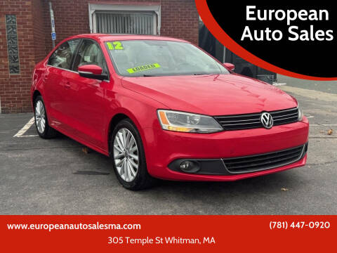 2012 Volkswagen Jetta for sale at European Auto Sales in Whitman MA