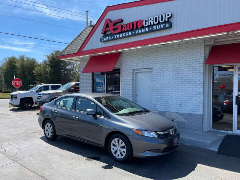 2012 Honda Civic for sale at AG AUTOGROUP in Vineland NJ
