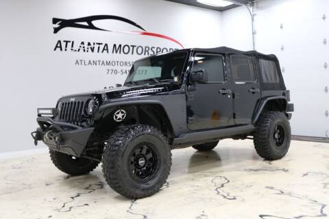 2017 Jeep Wrangler Unlimited for sale at Atlanta Motorsports in Roswell GA